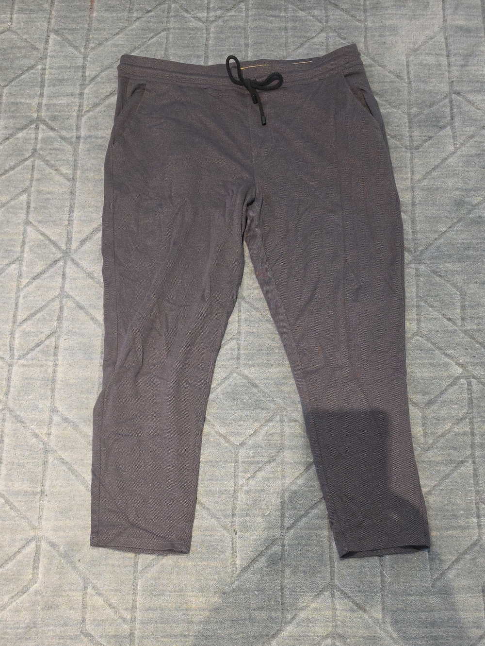 Men's Charcoal Gray Drawstring Joggers